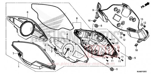 COMPTEUR VFR800FE de 2014